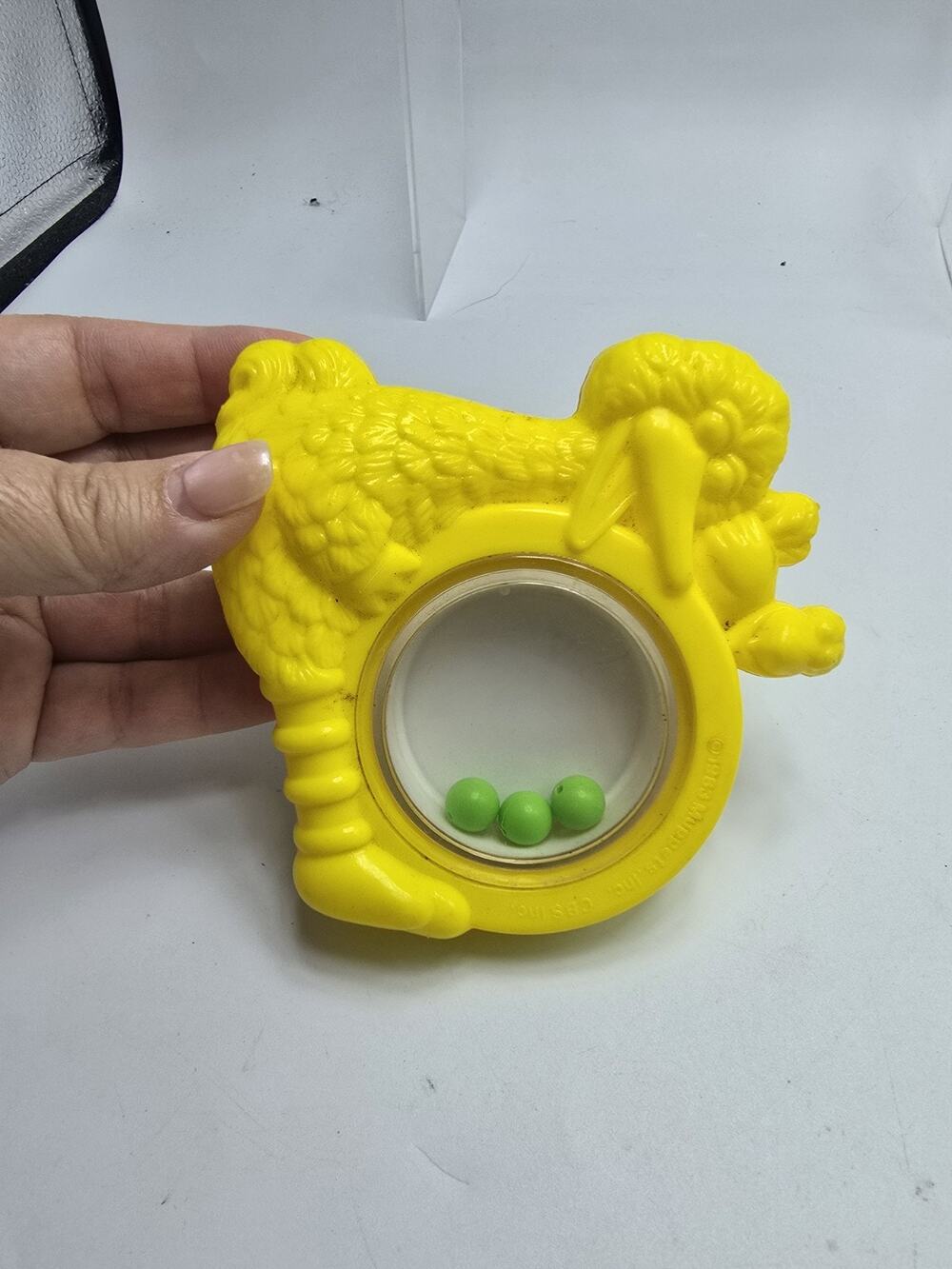 Vintage 1986 Playskool Baby Big Bird Mirror Rattle Sesame Street